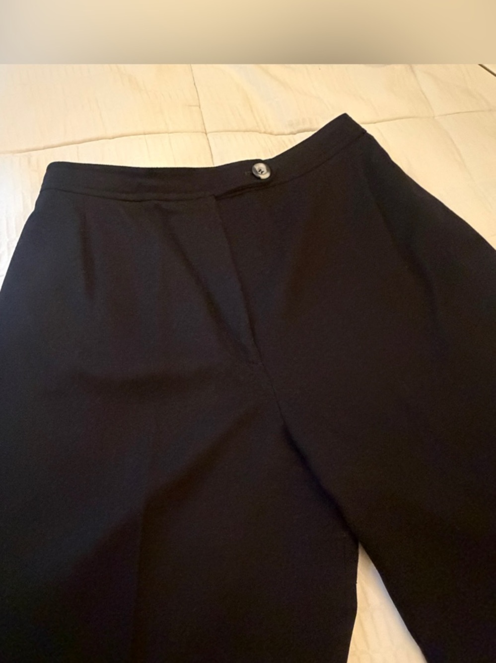 Vintage Evan-Picone Women's Wool Trousers Black Size 14